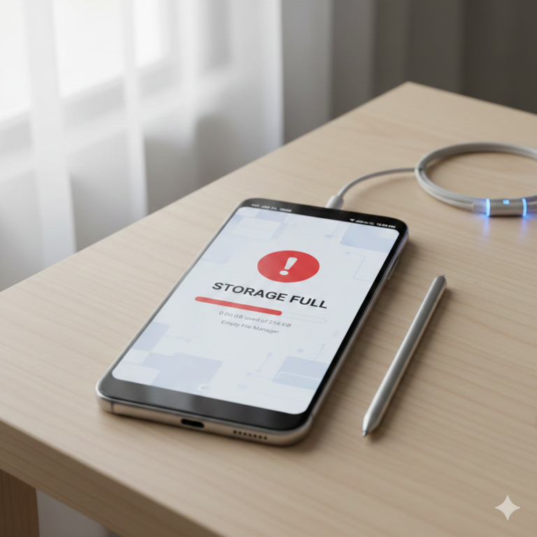 Android storage full but no files issue
