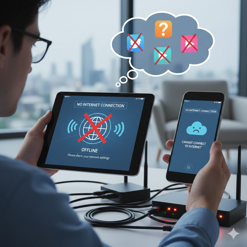 Internet works but apps won't connect