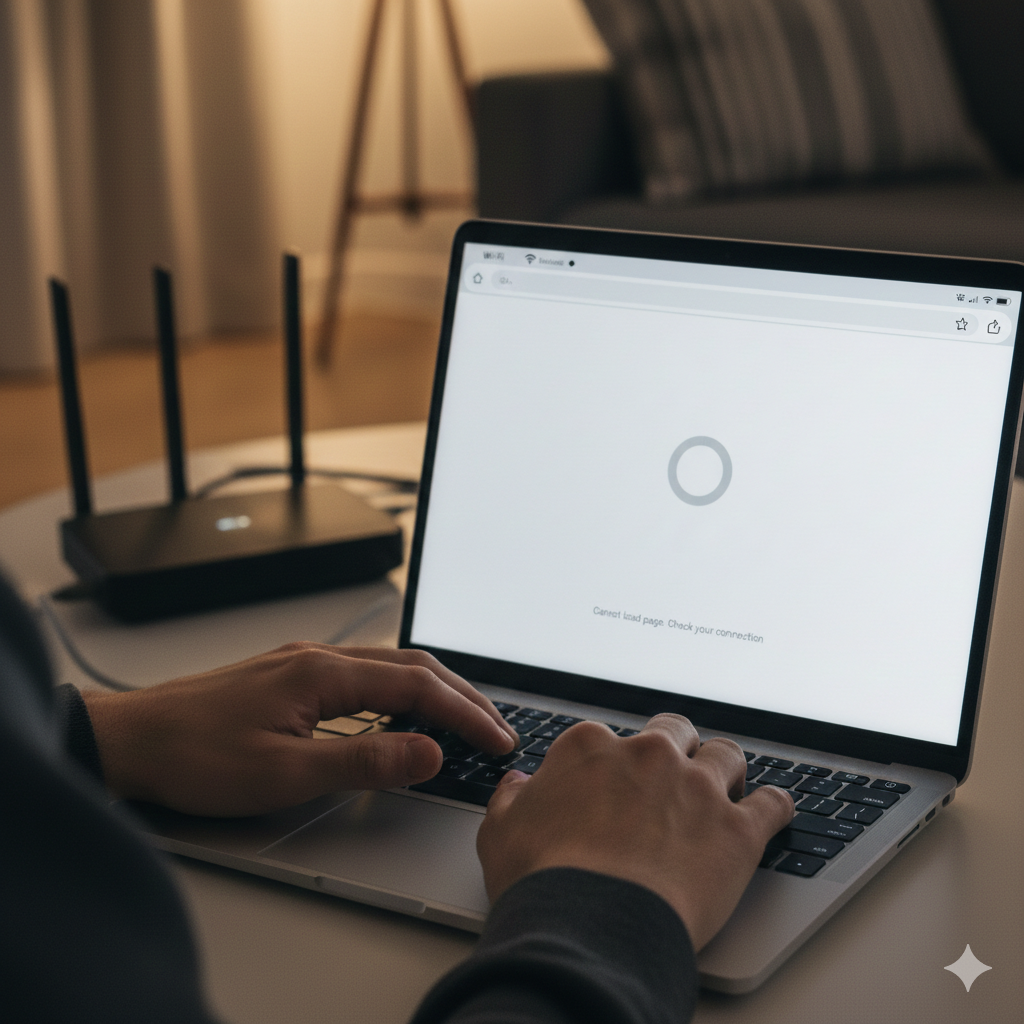 Internet connected but nothing loads
