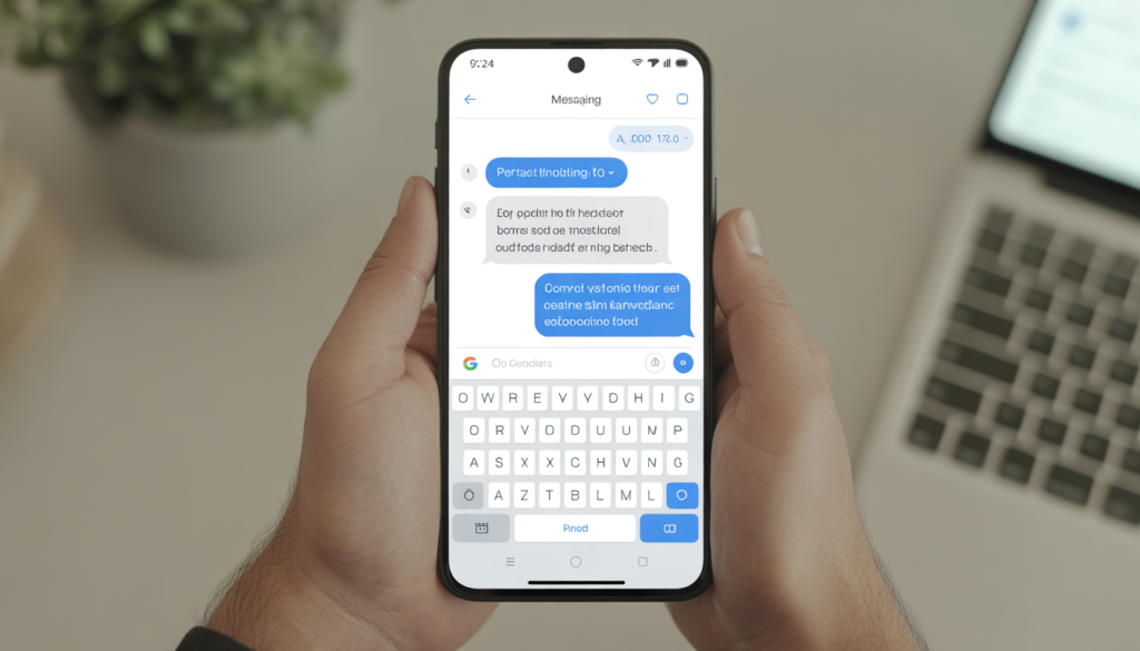 Android keyboard not showing problem displayed on smartphone screen