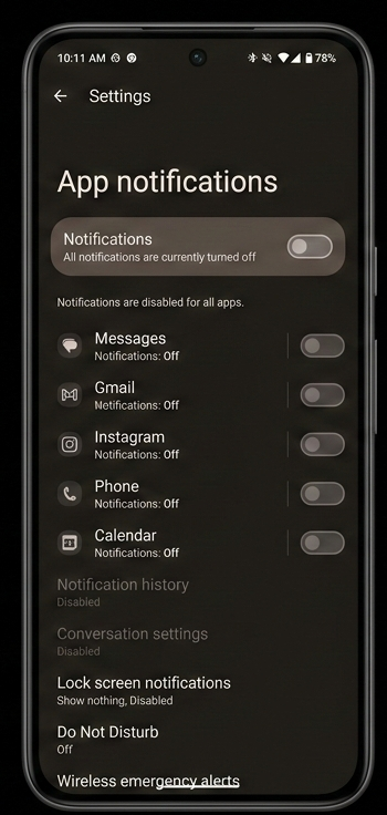 Android notifications not showing fix