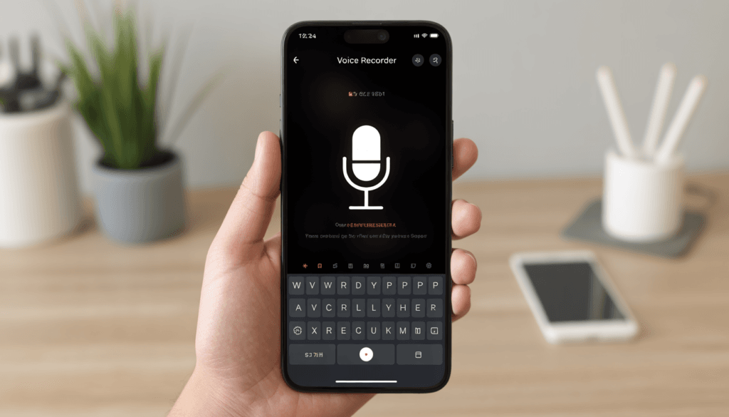 Android microphone not working problem displayed on smartphone screen