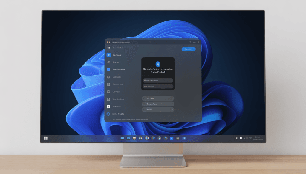 Windows 11 Bluetooth not working problem displayed on computer screen