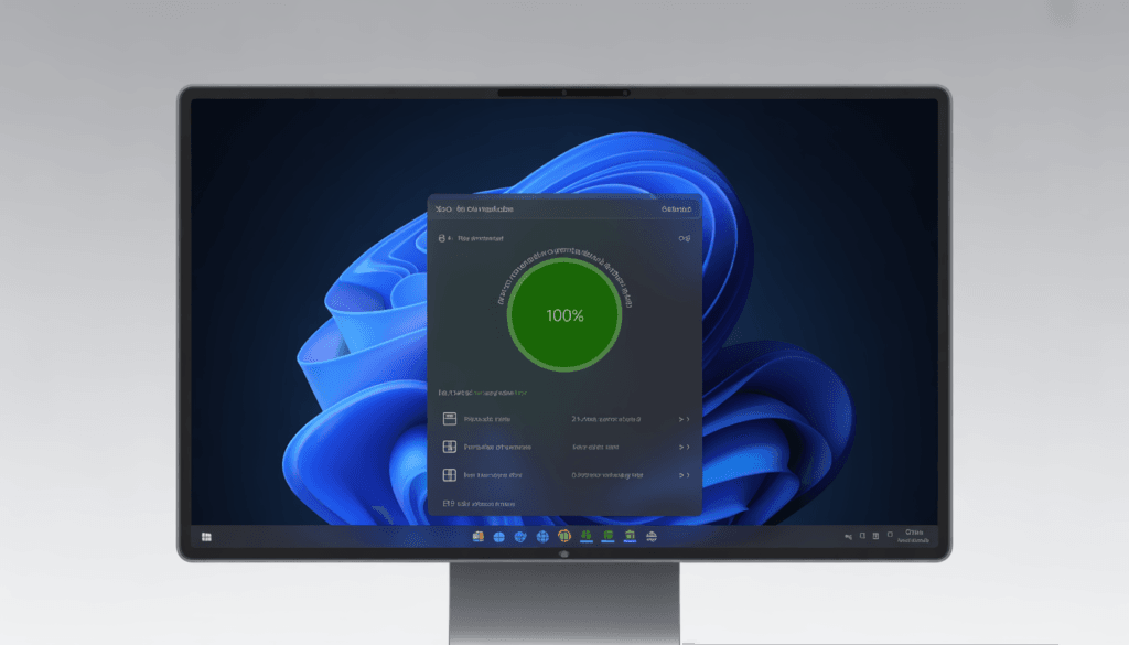 Windows 11 disk usage 100 percent problem displayed on computer screen