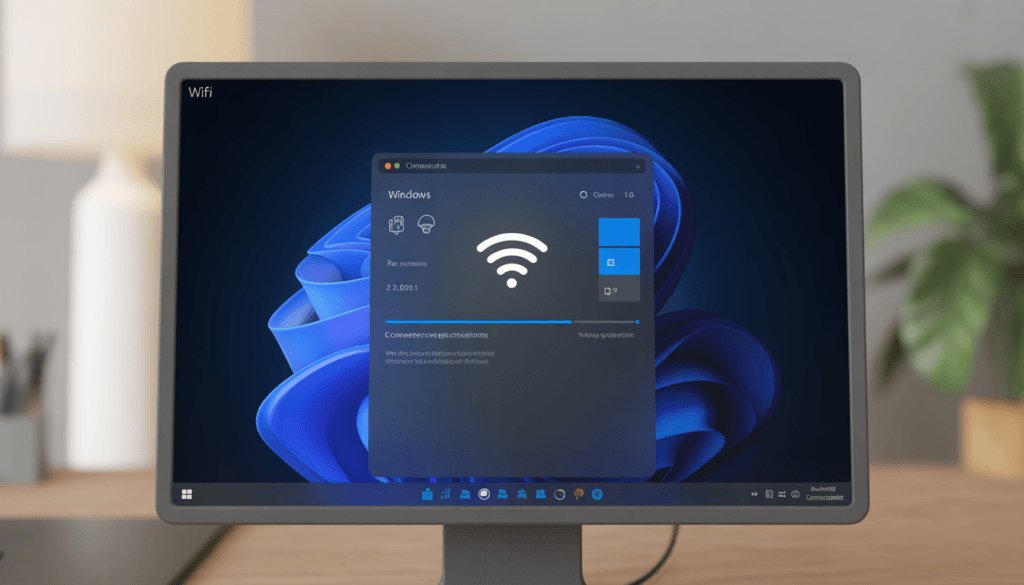 Windows 11 WiFi keeps disconnecting problem shown on computer screen