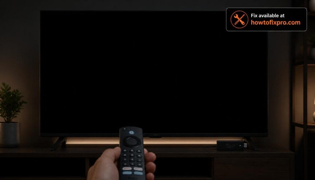 Amazon Firestick black screen issue on TV display