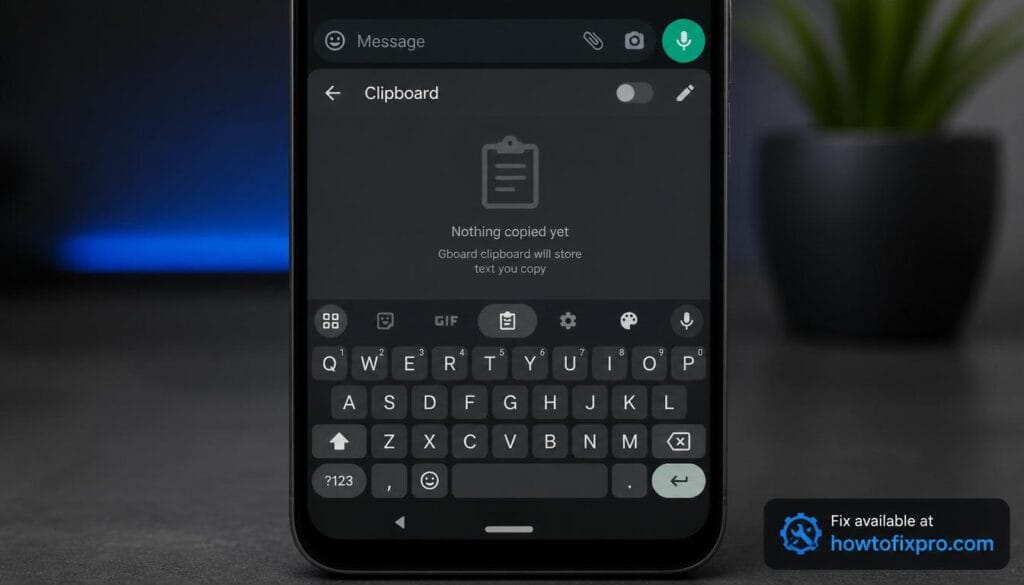 Android Gboard clipboard not working - empty clipboard with copy/paste error