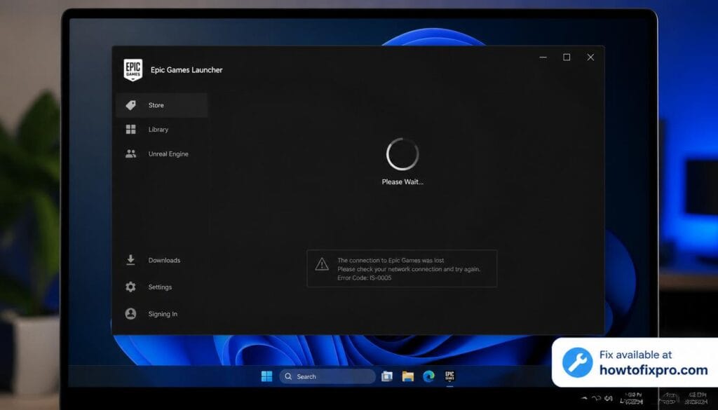 Epic Games Launcher not opening or stuck on loading screen