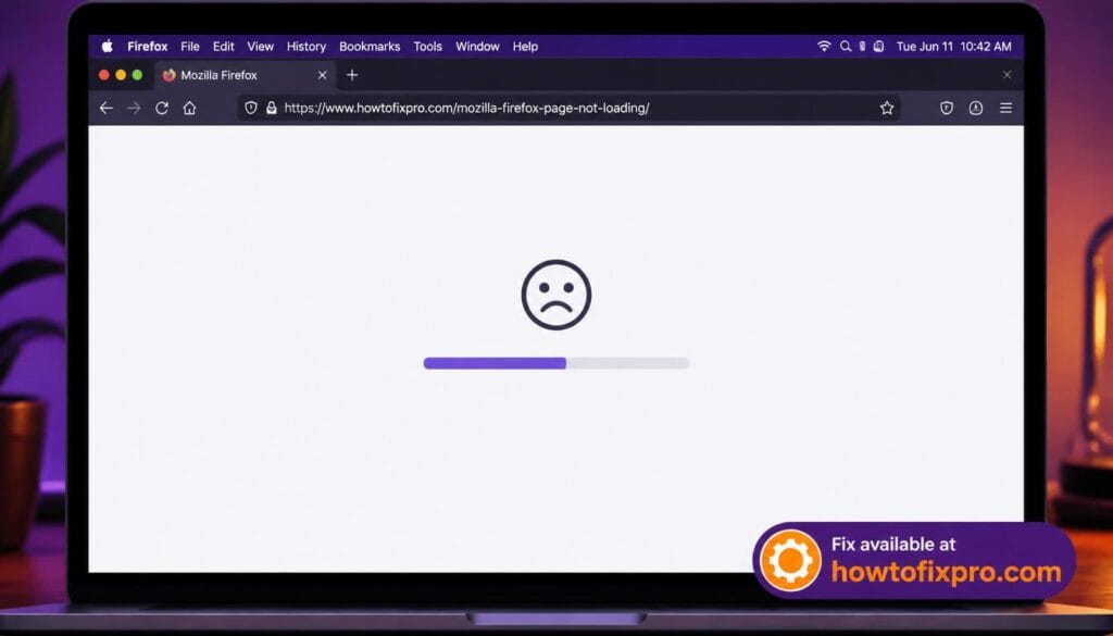 Firefox not loading pages properly - blank white screen with loading bar stuck