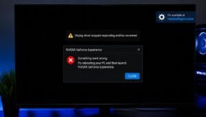 Graphics card driver crashing while gaming - error popup on screen