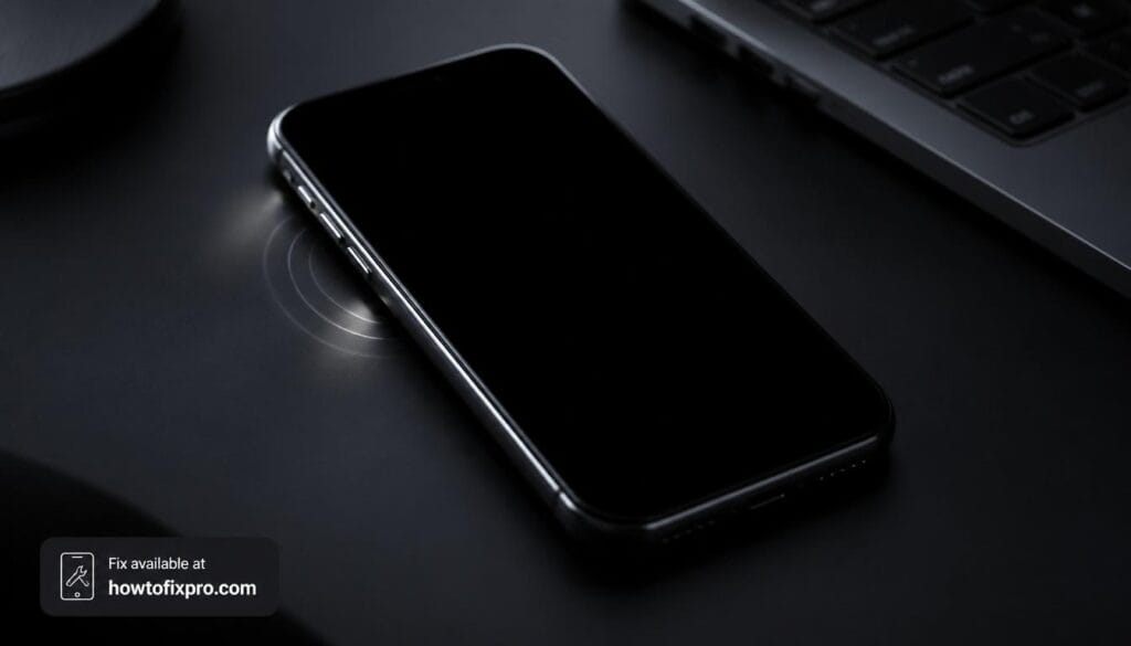 iPhone black screen of death but phone vibrating and receiving notifications