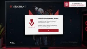 Riot Vanguard crash error on Windows 11 Valorant screen