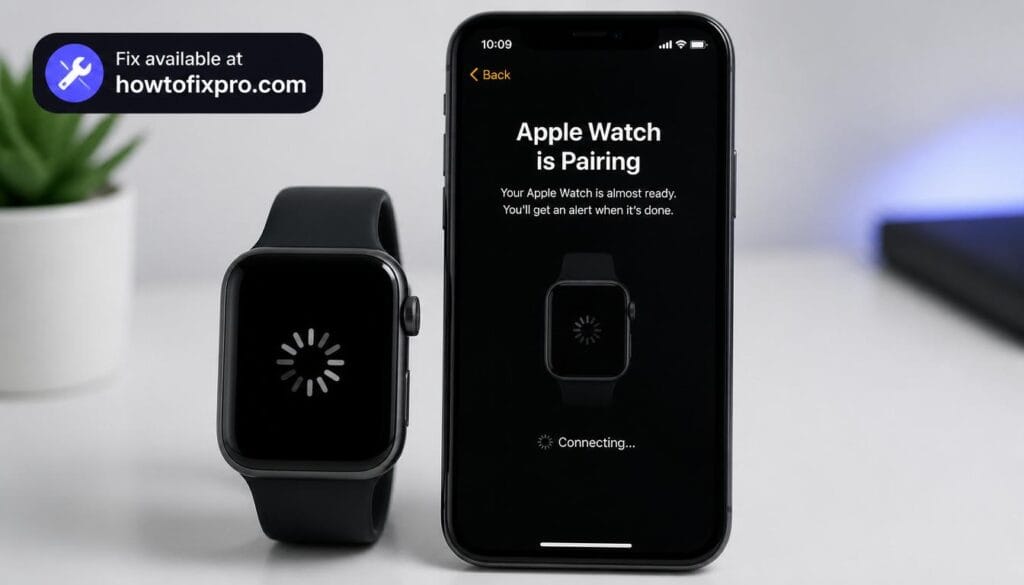 Apple Watch not pairing with iPhone error on setup screen