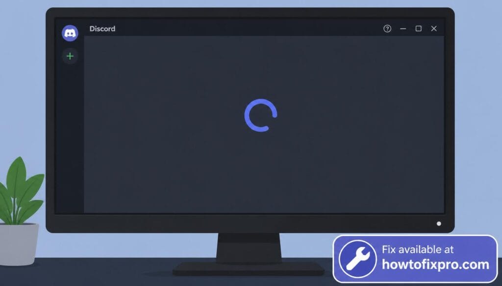 Discord server list not loading with a blank server panel on the screen – a common scenario when Discord fails to load servers.