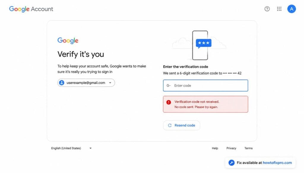 Fix Google Account verification code not received with these step-by-step troubleshooting methods for SMS and email