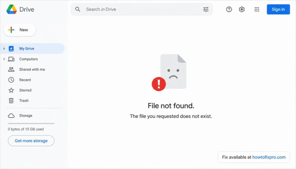 Fix Google Drive File Not Found error with these step-by-step file recovery and troubleshooting methods