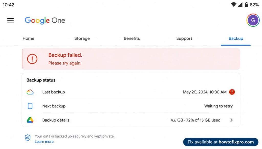 Fix Google One backup failed with these step-by-step troubleshooting methods for Android and iPhone