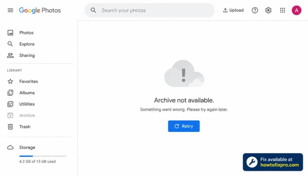 Fix Google Photos archive not working with these step-by-step troubleshooting methods for Android, iPhone, and web