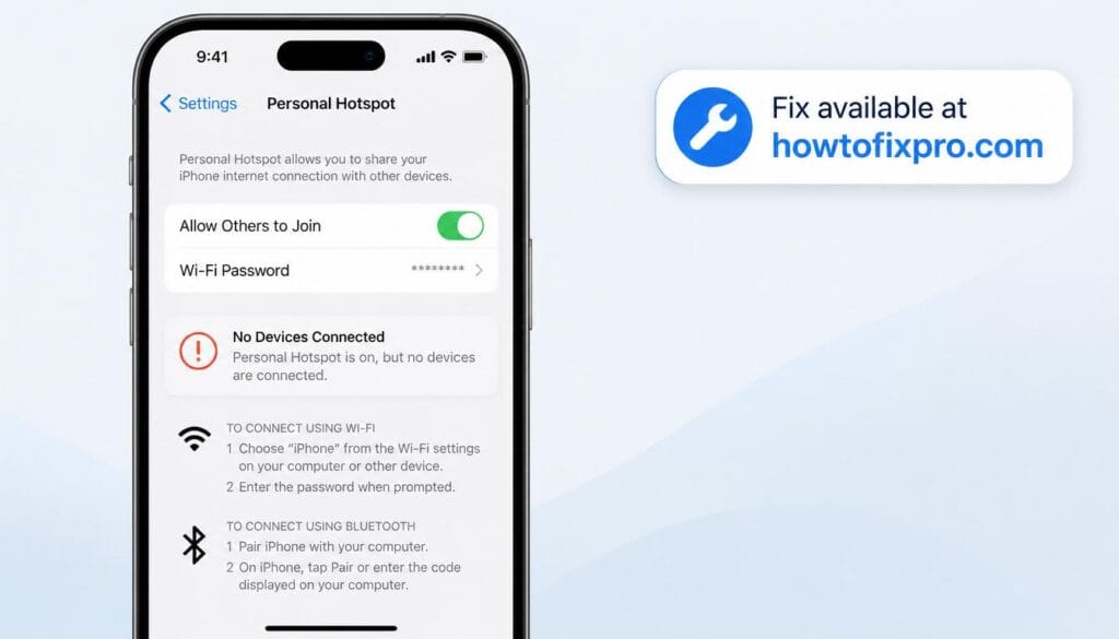 iPhone Personal Hotspot disconnecting with a device disconnected warning on the screen – a common scenario when the hotspot keeps dropping connections.