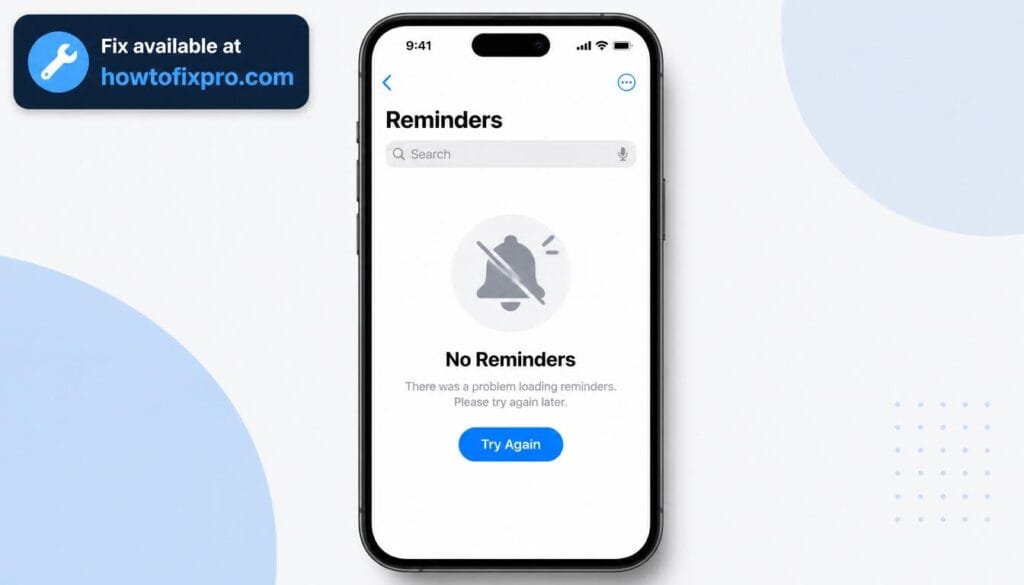 iPhone Reminders not working with a muted notification icon on the screen – a common scenario when reminders fail to alert or sync.