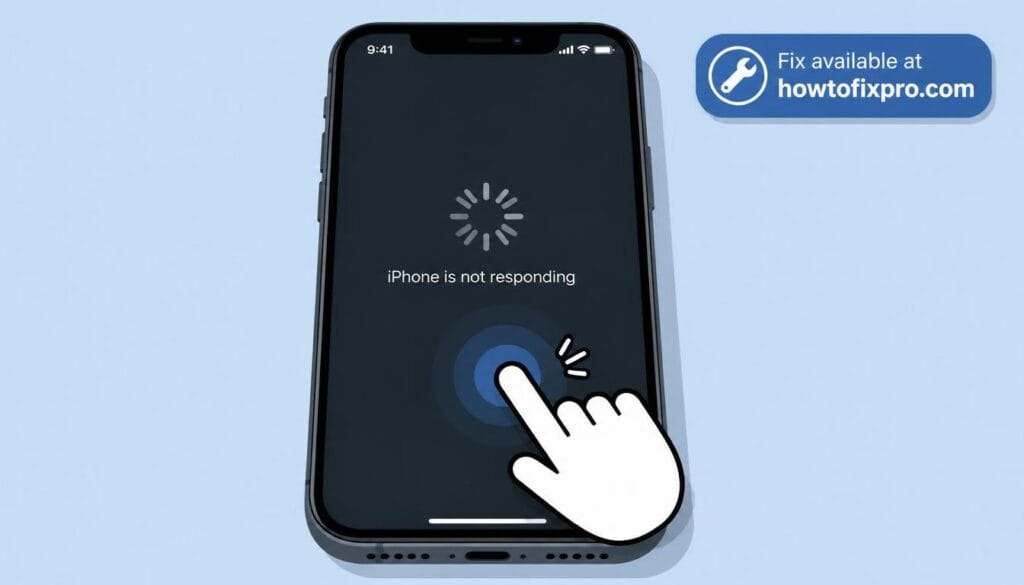 iPhone touch screen not responding with a finger tapping a frozen display – a common scenario when the touch screen becomes unresponsive.