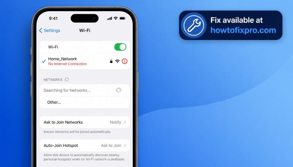 iPhone Wi-Fi keeps disconnecting with a disconnected warning on the settings screen – a common scenario when the Wi-Fi connection drops repeatedly.