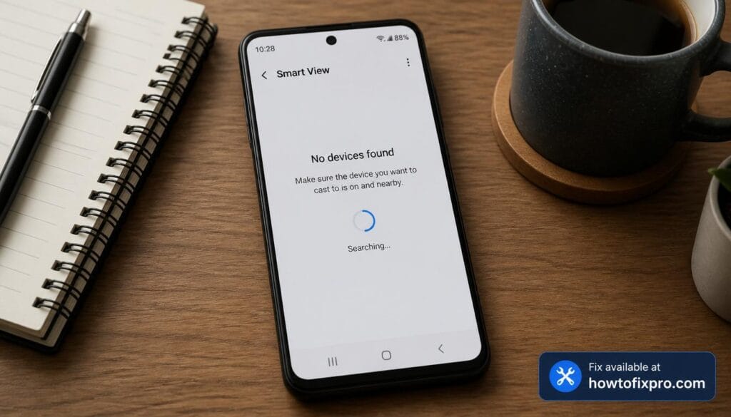 Smartphone showing Samsung Smart Switch stuck at 99% progress – a common scenario when Samsung Smart Switch stuck occurs