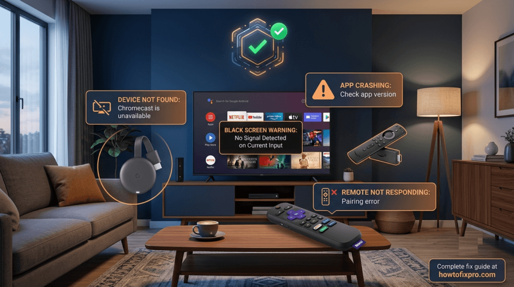 Smart home and streaming troubleshooting hub - Firestick, Chromecast, Roku, Android TV, Google Home