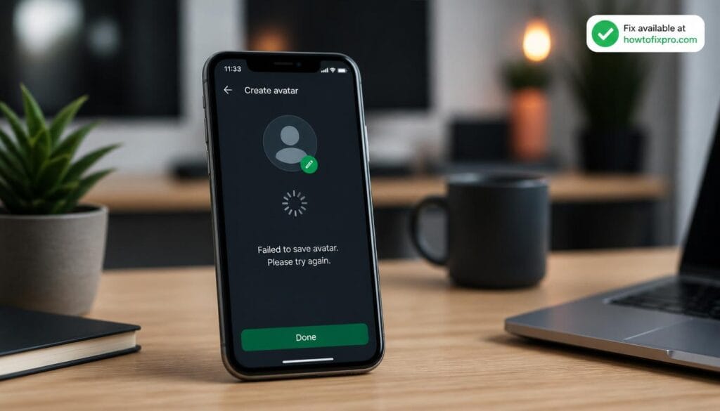 WhatsApp avatar not saving