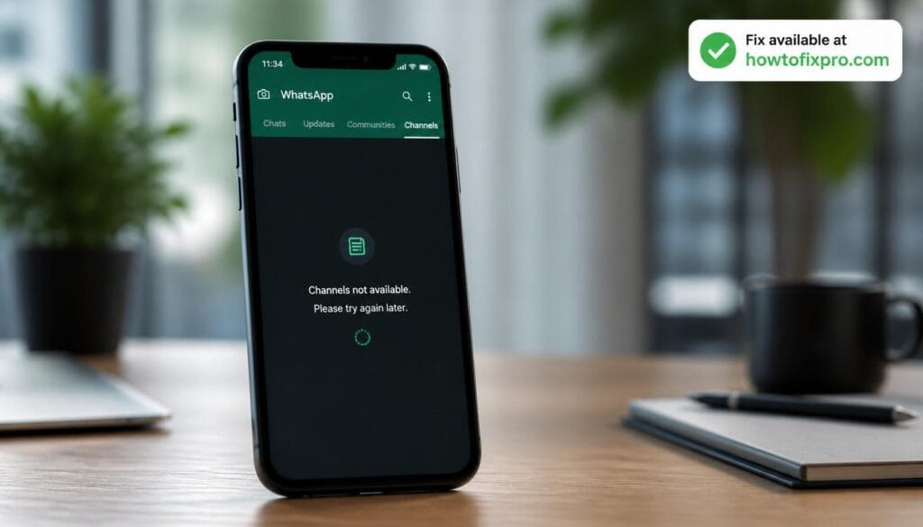 WhatsApp channels not working