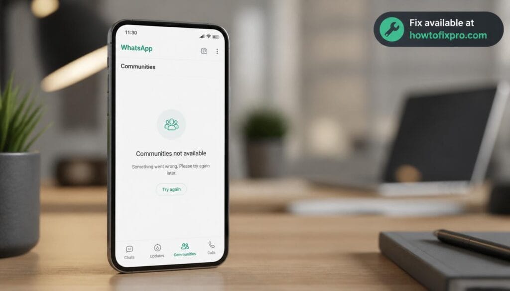 WhatsApp communities not loading