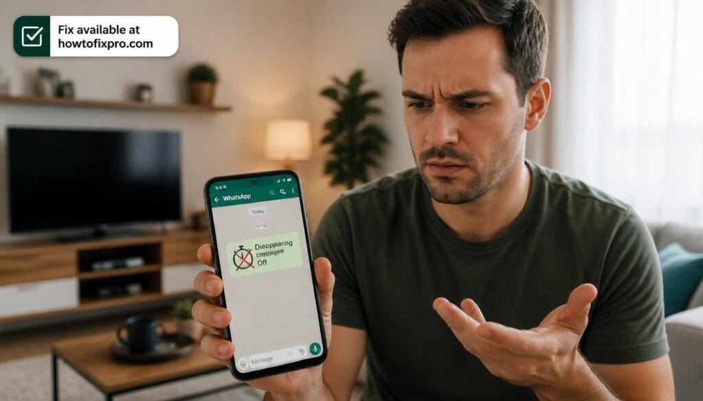 WhatsApp disappearing messages not working