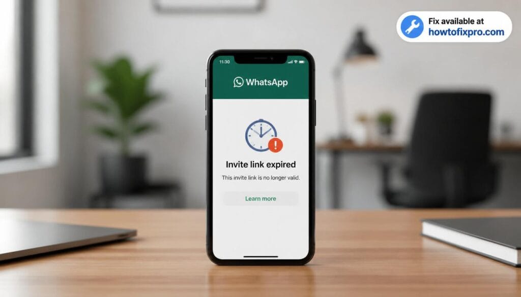 WhatsApp group invite link expired