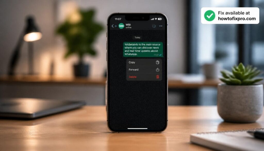 WhatsApp message reactions not showing