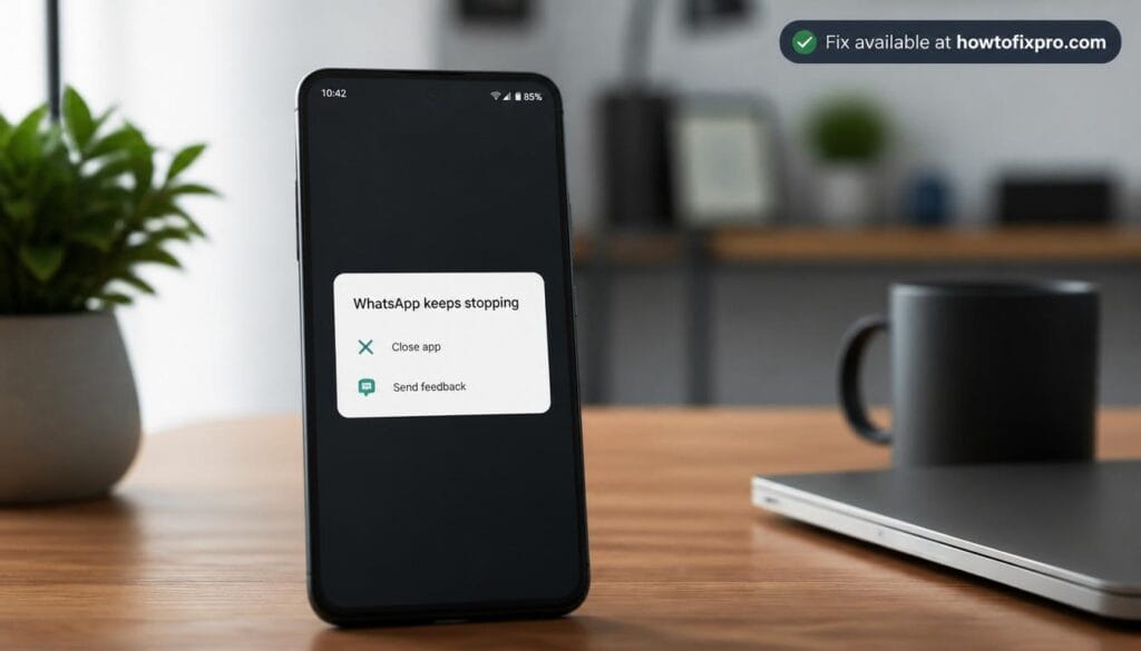 WhatsApp System WebView crash