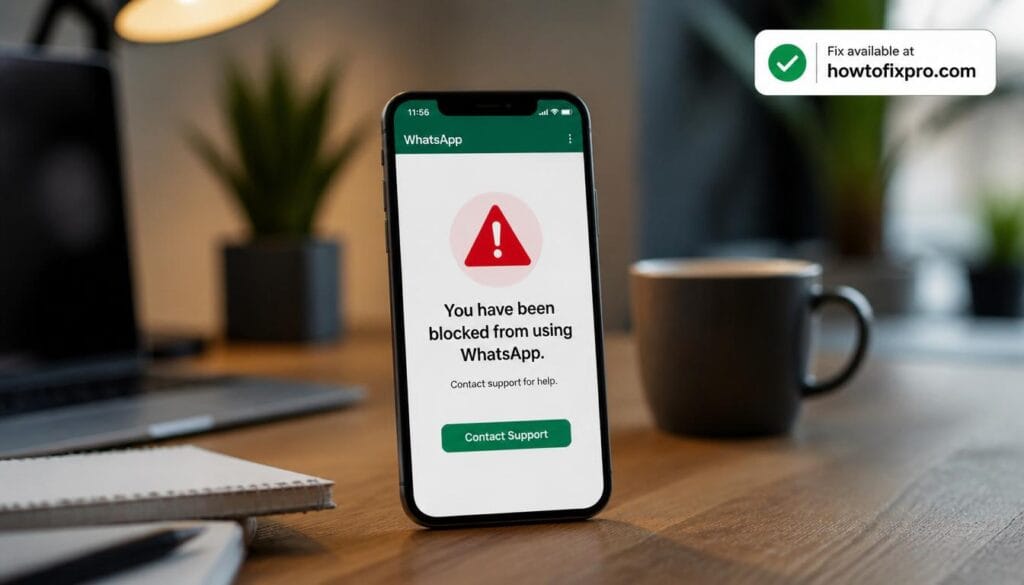 WhatsApp you have been blocked error