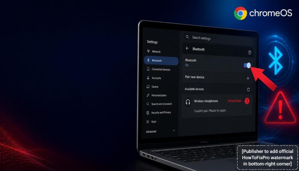 chromebook bluetooth not pairing
