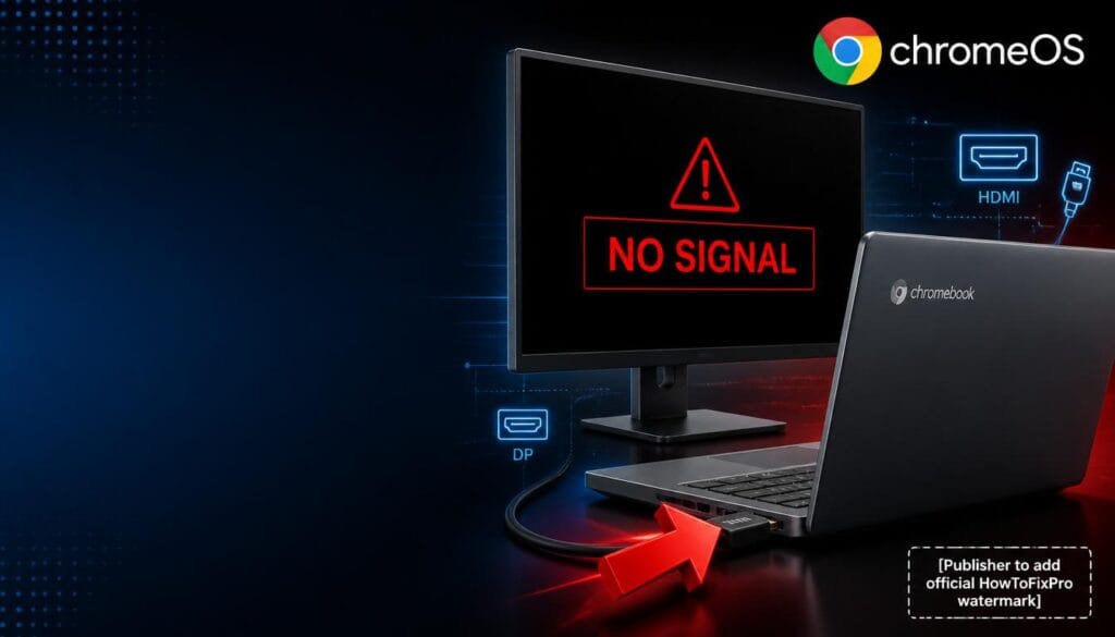 chromebook hdmi output no signal