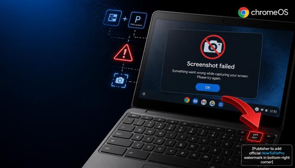 chromebook print screen not working