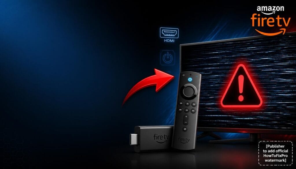 firestick screen flickering randomly displayed on TV screen with display artifacts