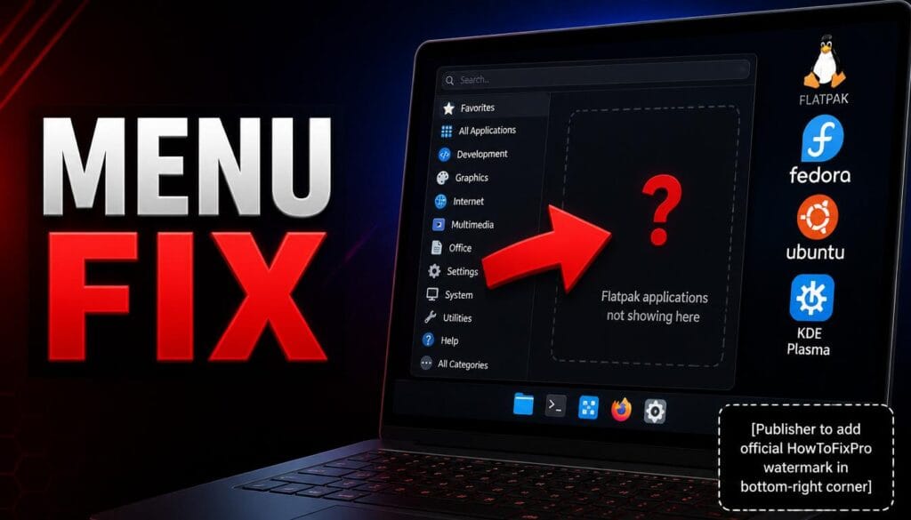 flatpak apps missing from system menu