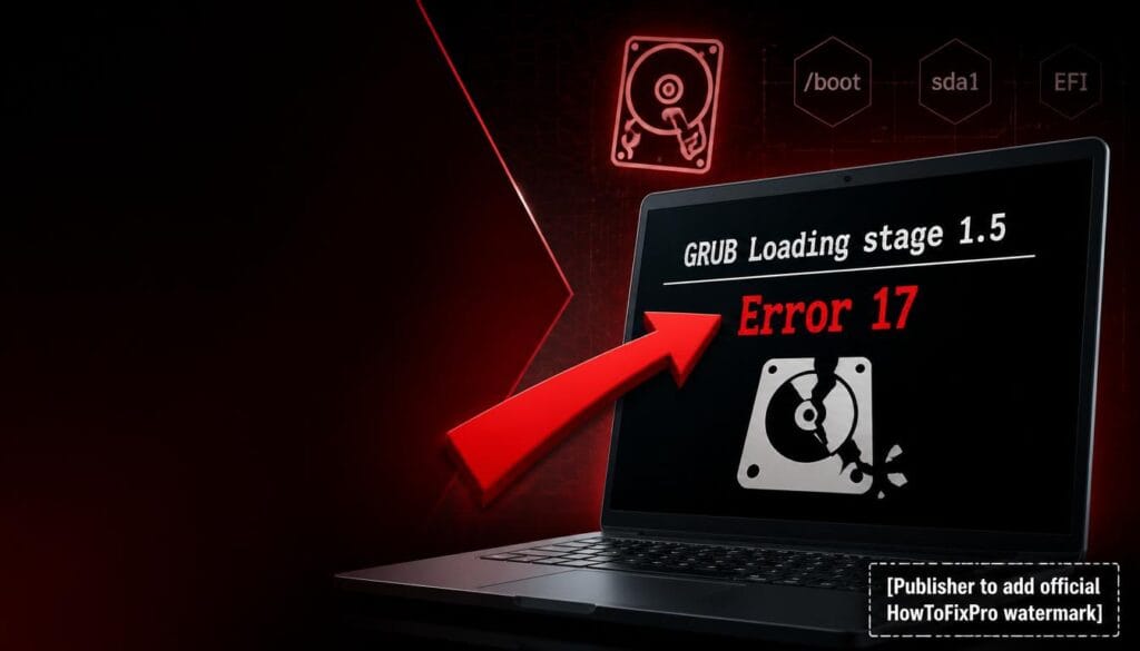 grub error 17 stage 1.5