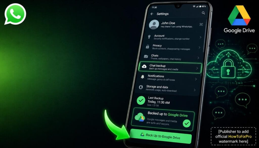how to backup whatsapp messages to google drive