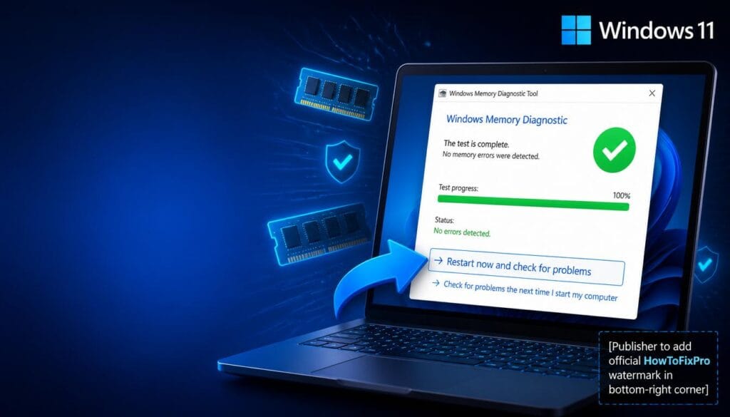 how to check ram health windows 11
