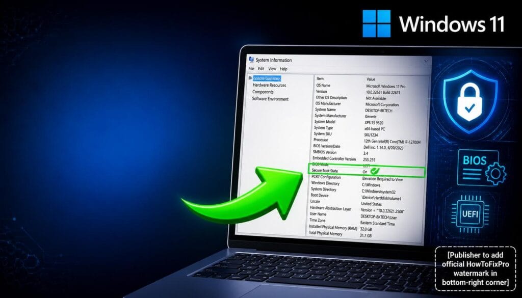 how to enable secure boot