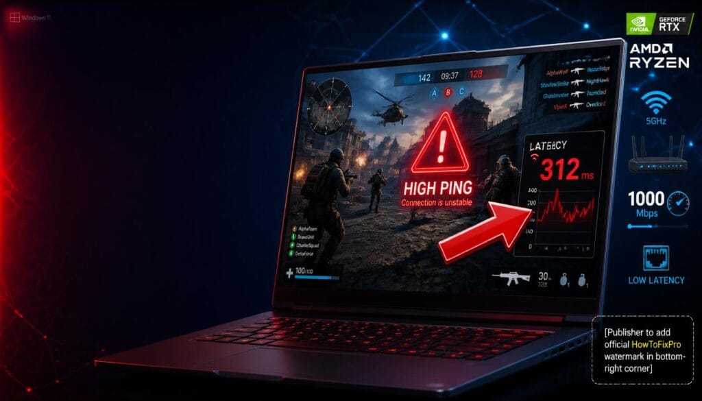how to fix high ping in games