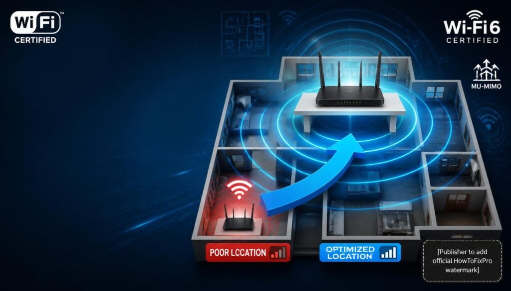 how to optimize wi-fi router placement