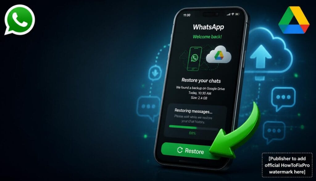 how to restore whatsapp backup from google drive