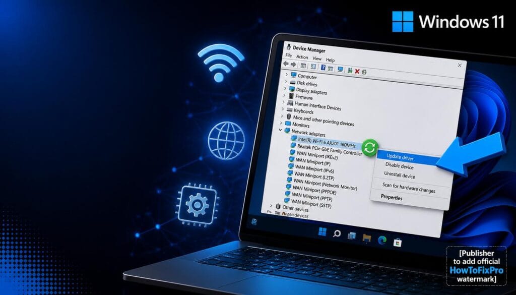 how to update network drivers windows 11