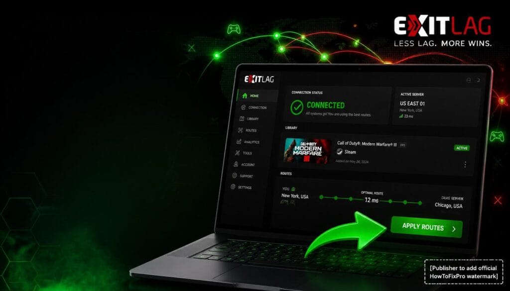 how to use exitlag